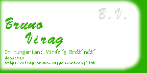 bruno virag business card